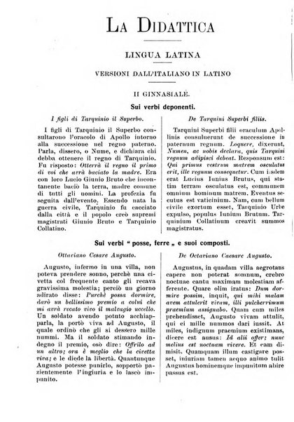 Gymnasium periodico letterario-didattico per le scuole secondarie