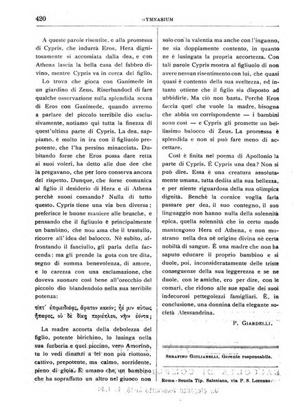 Gymnasium periodico letterario-didattico per le scuole secondarie