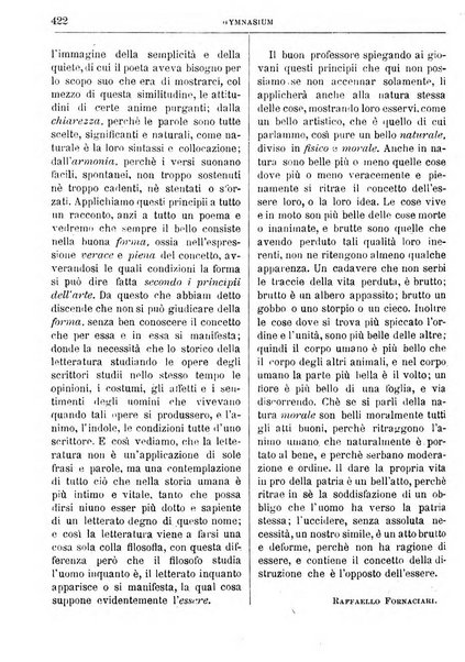 Gymnasium periodico letterario-didattico per le scuole secondarie