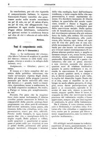 Gymnasium periodico letterario-didattico per le scuole secondarie