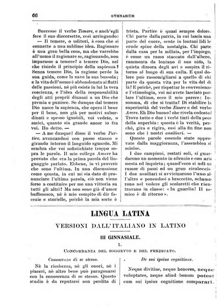 Gymnasium periodico letterario-didattico per le scuole secondarie