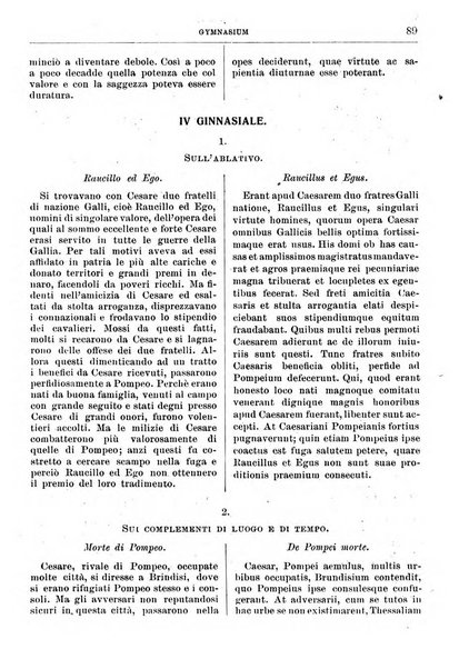 Gymnasium periodico letterario-didattico per le scuole secondarie