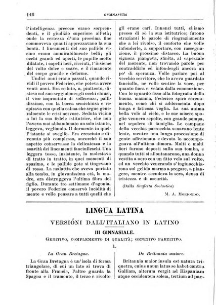 Gymnasium periodico letterario-didattico per le scuole secondarie