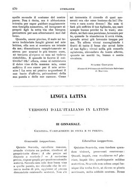 Gymnasium periodico letterario-didattico per le scuole secondarie