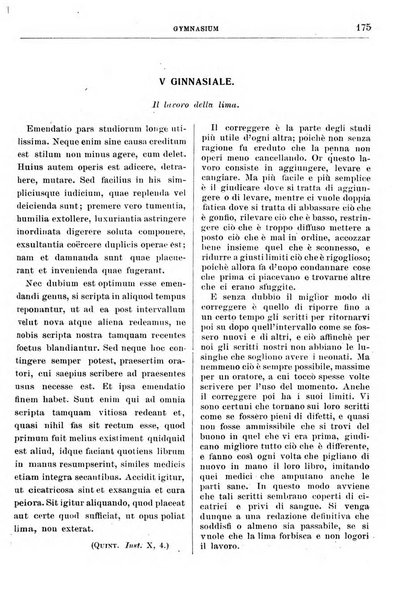 Gymnasium periodico letterario-didattico per le scuole secondarie