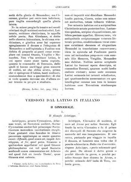 Gymnasium periodico letterario-didattico per le scuole secondarie