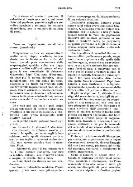 Gymnasium periodico letterario-didattico per le scuole secondarie