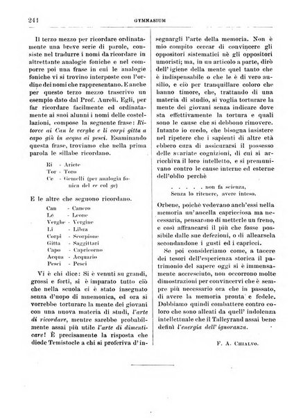 Gymnasium periodico letterario-didattico per le scuole secondarie