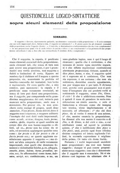 Gymnasium periodico letterario-didattico per le scuole secondarie