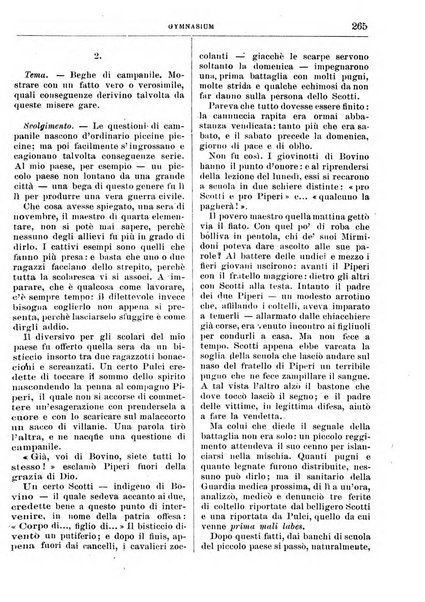 Gymnasium periodico letterario-didattico per le scuole secondarie