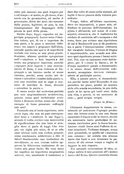 Gymnasium periodico letterario-didattico per le scuole secondarie