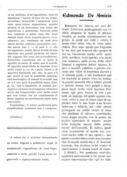 Gymnasium periodico letterario-didattico per le scuole secondarie