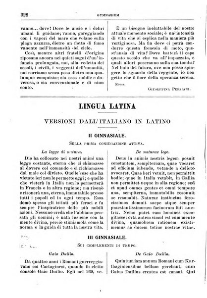 Gymnasium periodico letterario-didattico per le scuole secondarie