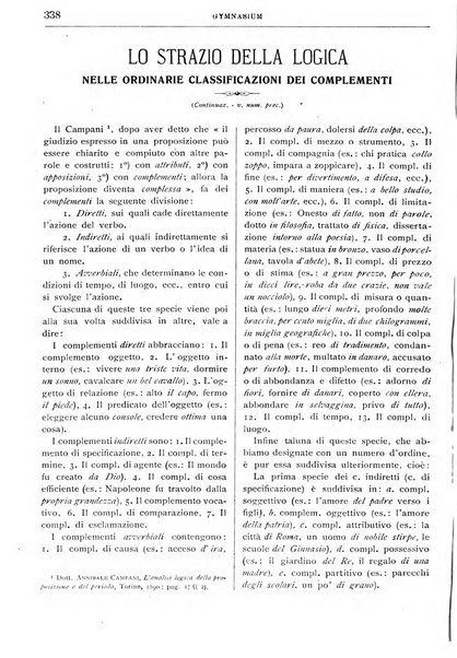 Gymnasium periodico letterario-didattico per le scuole secondarie