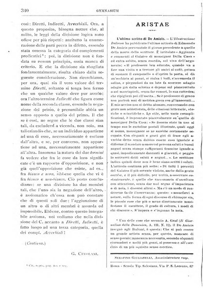 Gymnasium periodico letterario-didattico per le scuole secondarie