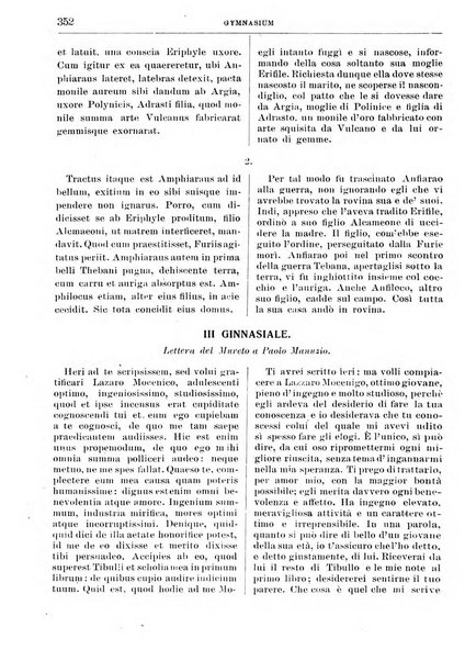 Gymnasium periodico letterario-didattico per le scuole secondarie