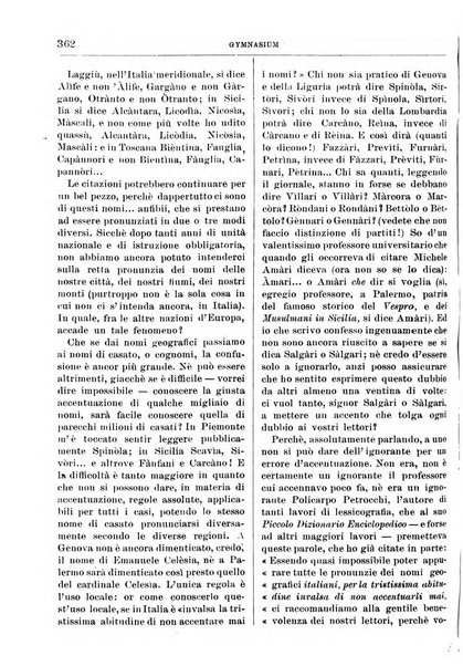 Gymnasium periodico letterario-didattico per le scuole secondarie