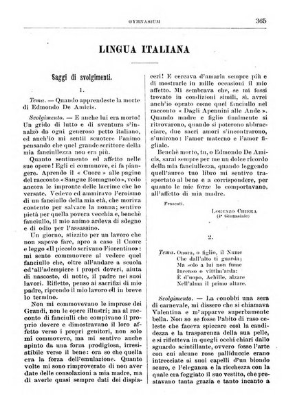 Gymnasium periodico letterario-didattico per le scuole secondarie