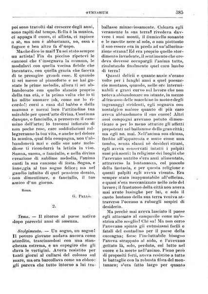 Gymnasium periodico letterario-didattico per le scuole secondarie