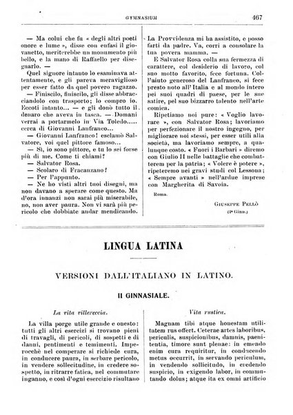 Gymnasium periodico letterario-didattico per le scuole secondarie