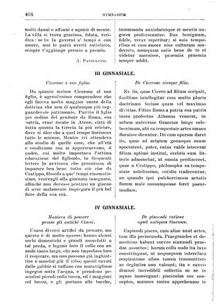 Gymnasium periodico letterario-didattico per le scuole secondarie