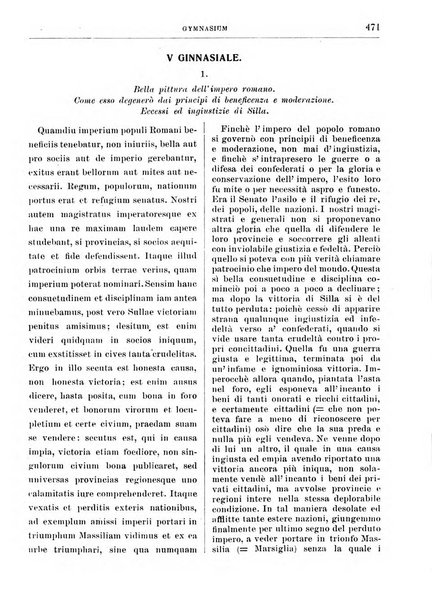 Gymnasium periodico letterario-didattico per le scuole secondarie