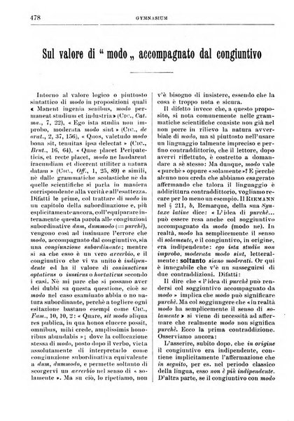 Gymnasium periodico letterario-didattico per le scuole secondarie