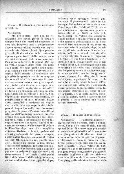 Gymnasium periodico letterario-didattico per le scuole secondarie