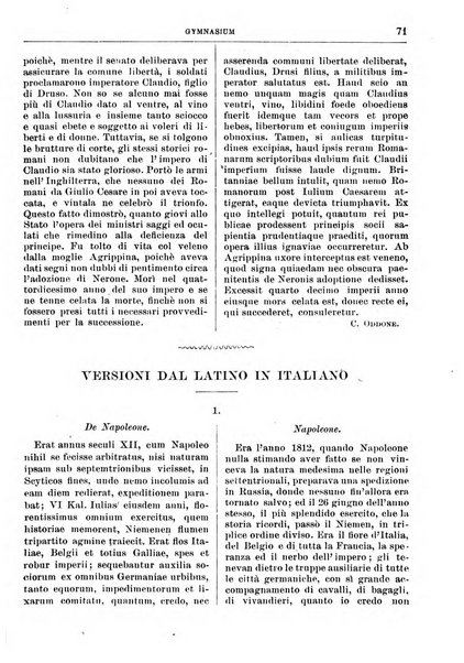 Gymnasium periodico letterario-didattico per le scuole secondarie