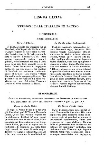 Gymnasium periodico letterario-didattico per le scuole secondarie