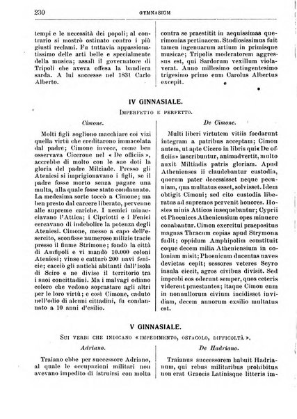 Gymnasium periodico letterario-didattico per le scuole secondarie