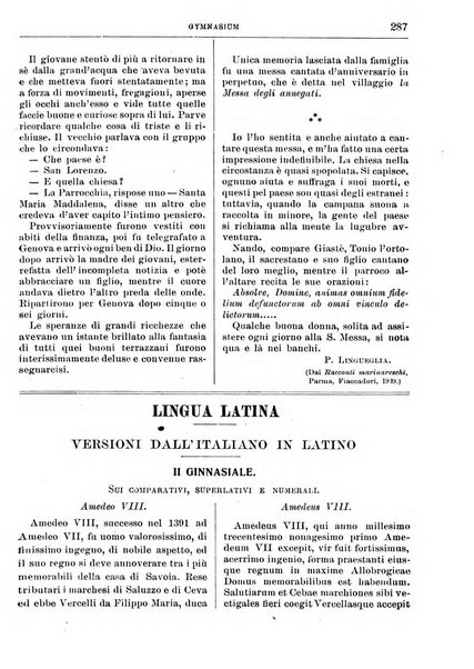 Gymnasium periodico letterario-didattico per le scuole secondarie