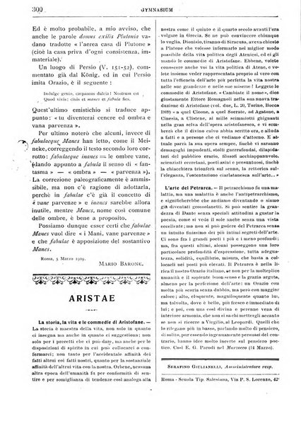 Gymnasium periodico letterario-didattico per le scuole secondarie