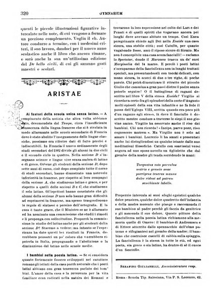 Gymnasium periodico letterario-didattico per le scuole secondarie