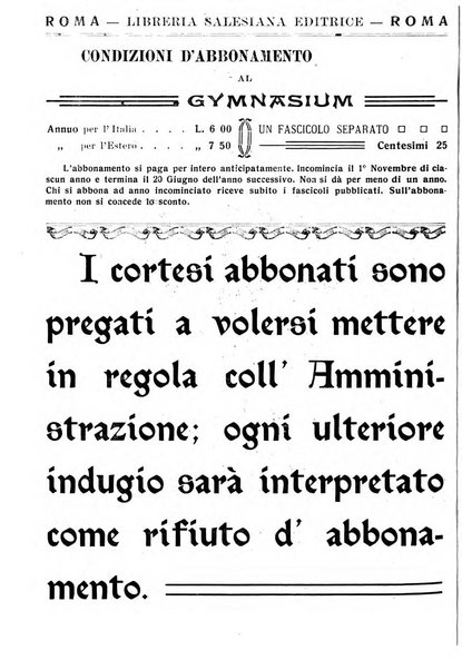 Gymnasium periodico letterario-didattico per le scuole secondarie