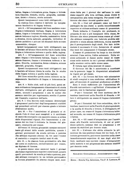 Gymnasium periodico letterario-didattico per le scuole secondarie