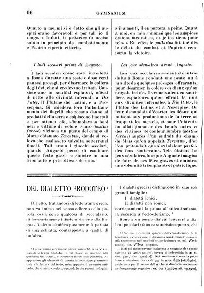 Gymnasium periodico letterario-didattico per le scuole secondarie