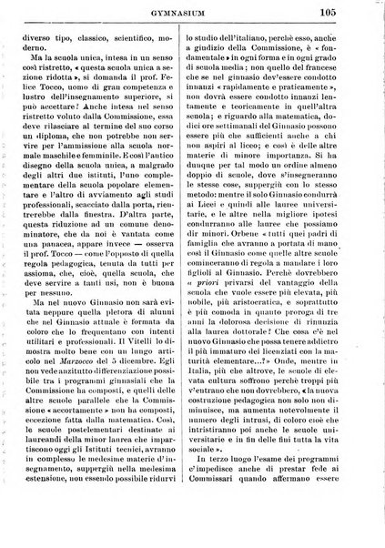 Gymnasium periodico letterario-didattico per le scuole secondarie