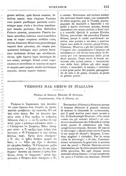 Gymnasium periodico letterario-didattico per le scuole secondarie