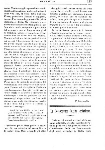 Gymnasium periodico letterario-didattico per le scuole secondarie