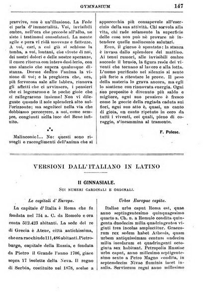 Gymnasium periodico letterario-didattico per le scuole secondarie