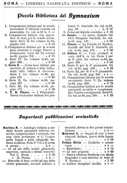 Gymnasium periodico letterario-didattico per le scuole secondarie