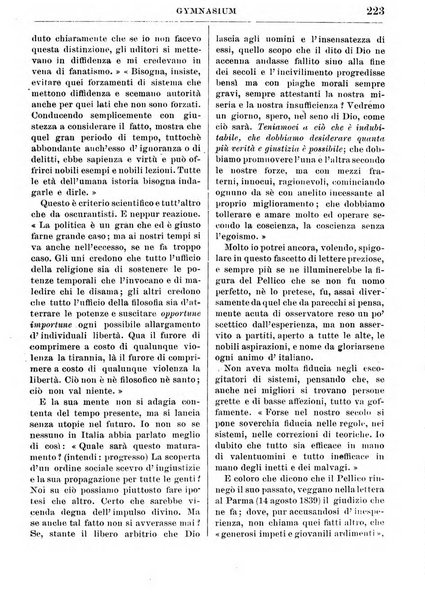 Gymnasium periodico letterario-didattico per le scuole secondarie