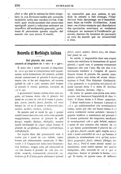 Gymnasium periodico letterario-didattico per le scuole secondarie