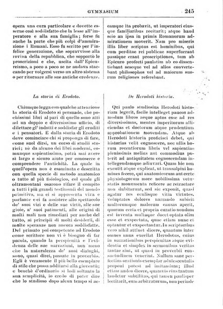 Gymnasium periodico letterario-didattico per le scuole secondarie