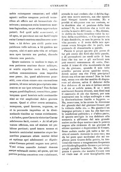 Gymnasium periodico letterario-didattico per le scuole secondarie