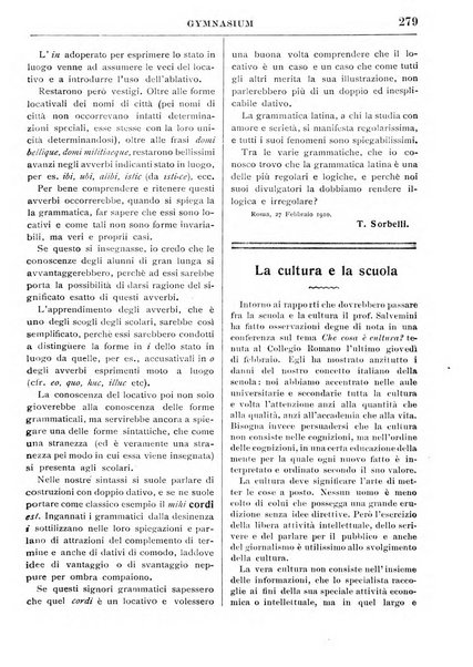 Gymnasium periodico letterario-didattico per le scuole secondarie