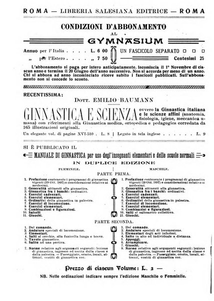 Gymnasium periodico letterario-didattico per le scuole secondarie