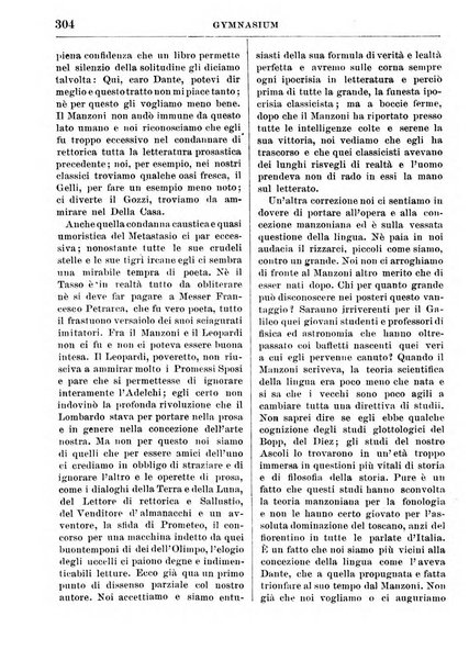 Gymnasium periodico letterario-didattico per le scuole secondarie