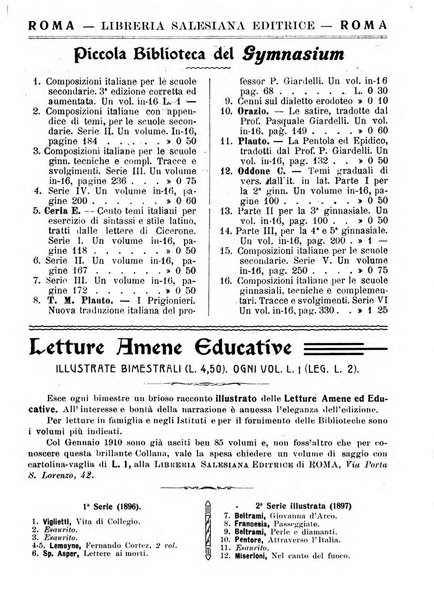 Gymnasium periodico letterario-didattico per le scuole secondarie